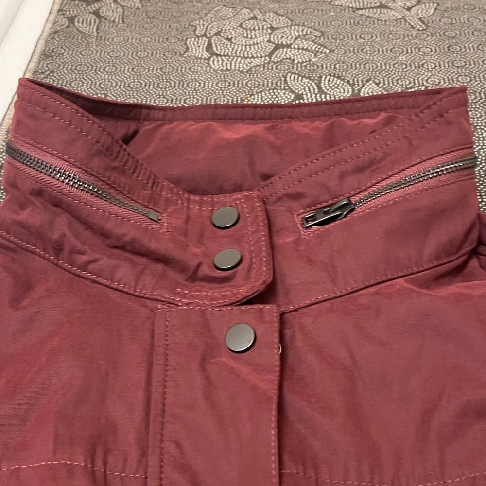 Ava & Viv Hooded Trench Coat in Deep Wine - Picture 11 of 14